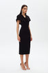 Classy Back Cut Out Midi Dress